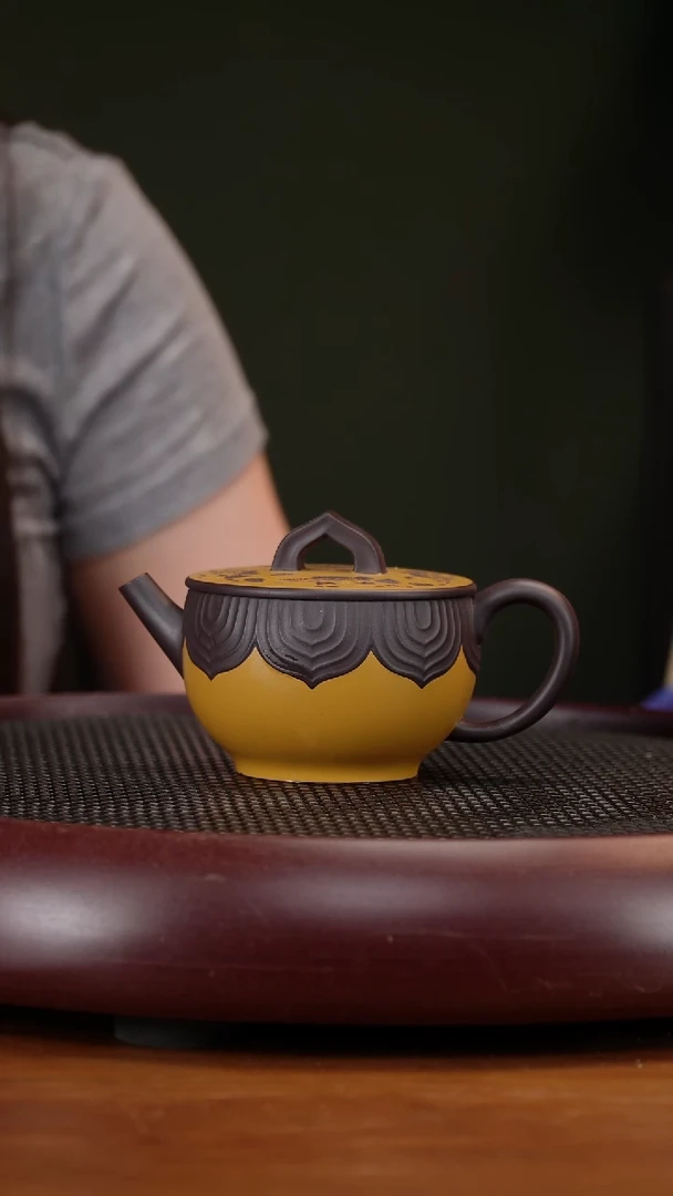 茶壶紫砂111ZCP汉瓦 黑墩头230cc