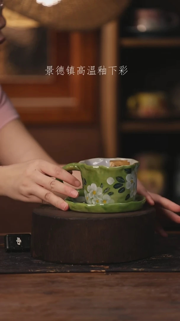 陶瓷景德镇高温釉下手绘陶瓷004