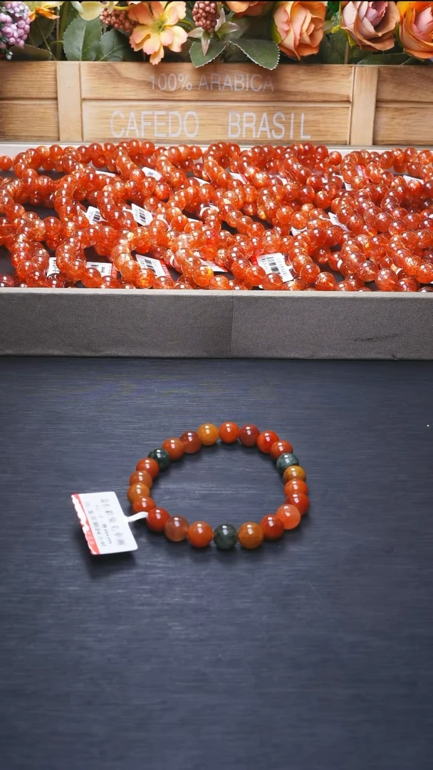 未镶嵌手链水晶L012兔毛单圈8mm