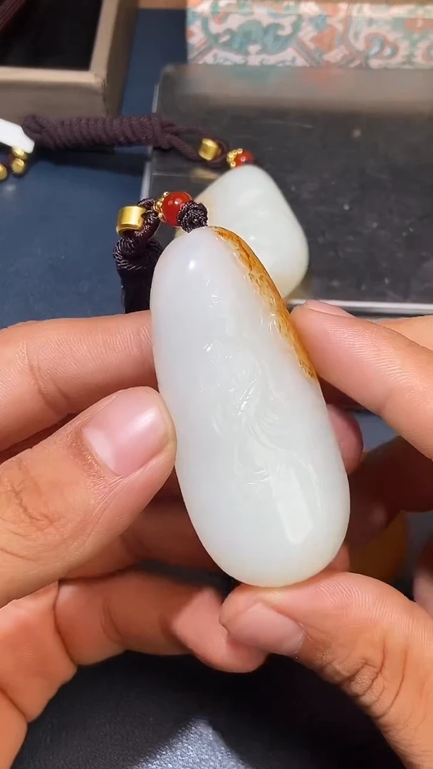颈饰未镶嵌和田玉草**物HX