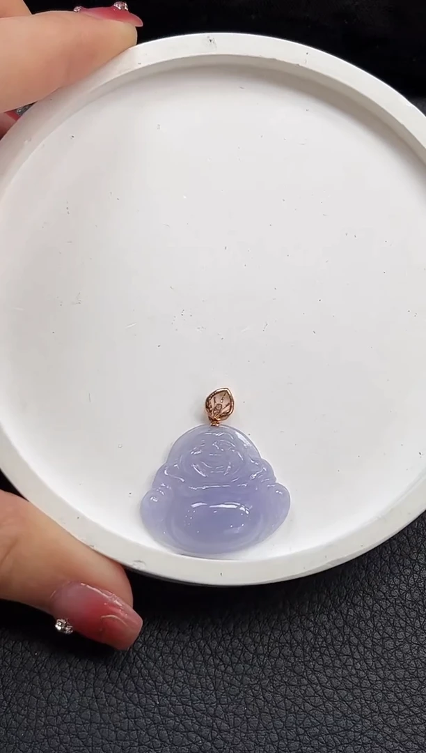 【闪购商品】翡翠颈饰18K金镶嵌YM1068佛公