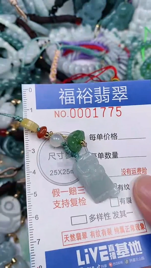翡翠未镶嵌颈饰...0001775