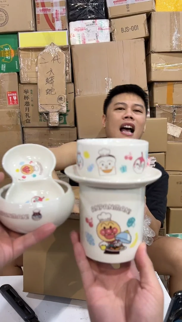 瓷片面包超人6件套