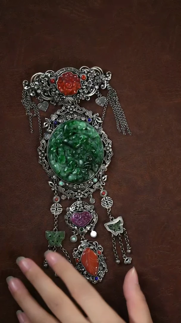 未镶嵌挂件翡翠闪购 牡丹花