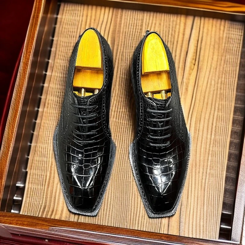 刀锋战士·挪威缝系带英伦风牛津鞋男士百搭商务休闲鞋真皮漆皮