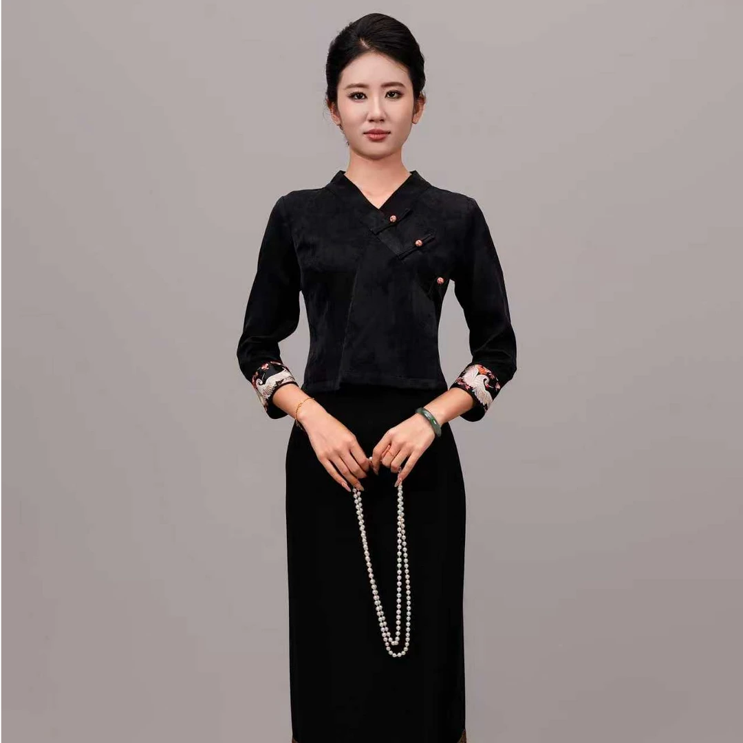 玉家人【曼鹤】傣族服装改良服饰中国风民族风新中式服饰