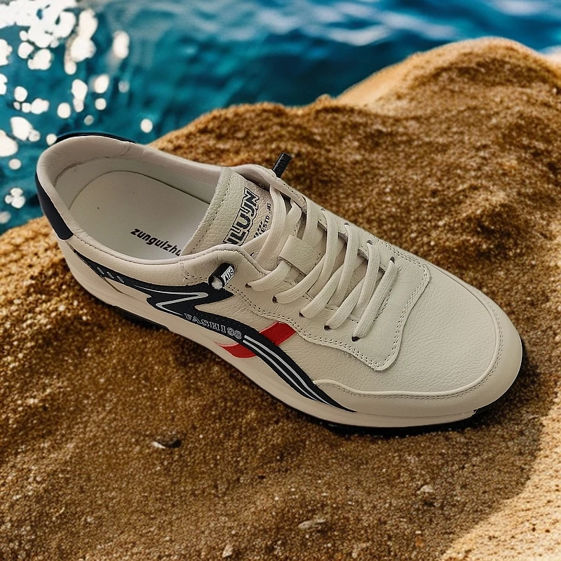 男士休闲皮鞋，头层牛皮，透气不湿脚鞋底柔软舒适