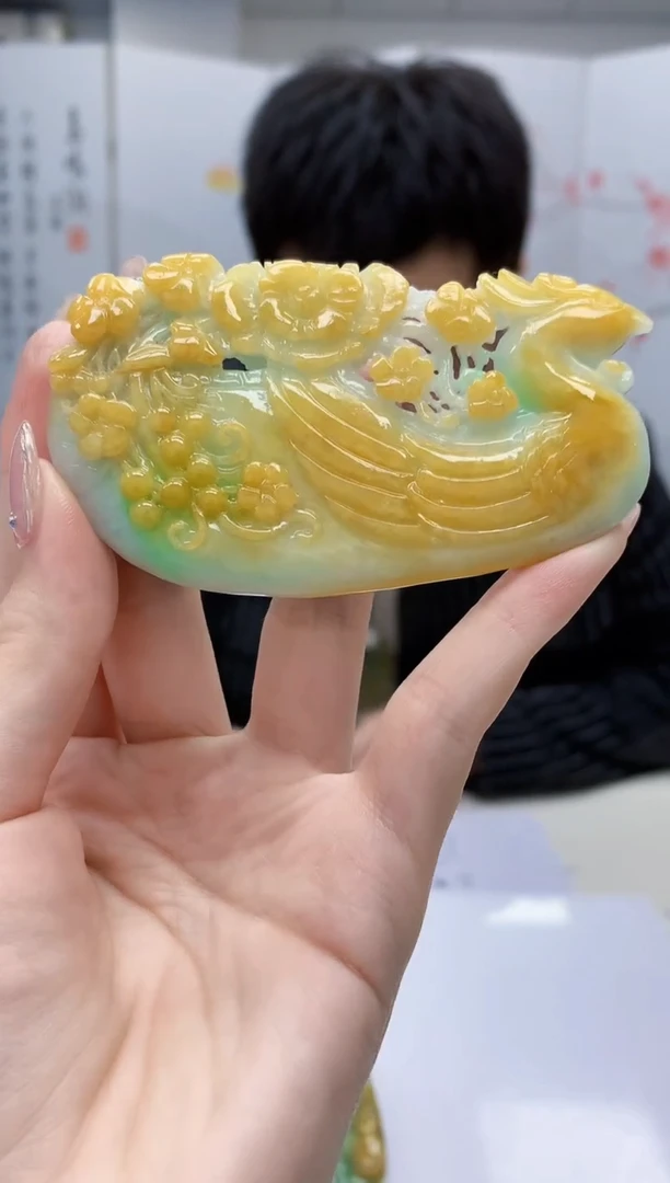 【闪购商品】定制翡翠未镶嵌5153jw-毛货挂件95