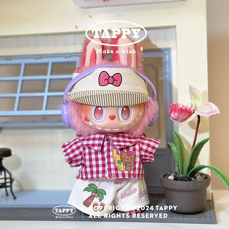 挞皮Tappy夏威夷Kitty度假风Labubu/DIMOO/Zsiga1/8手工帽子娃衣