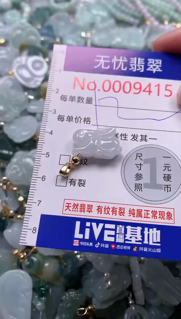 吊坠(不含链)未镶嵌翡翠9415