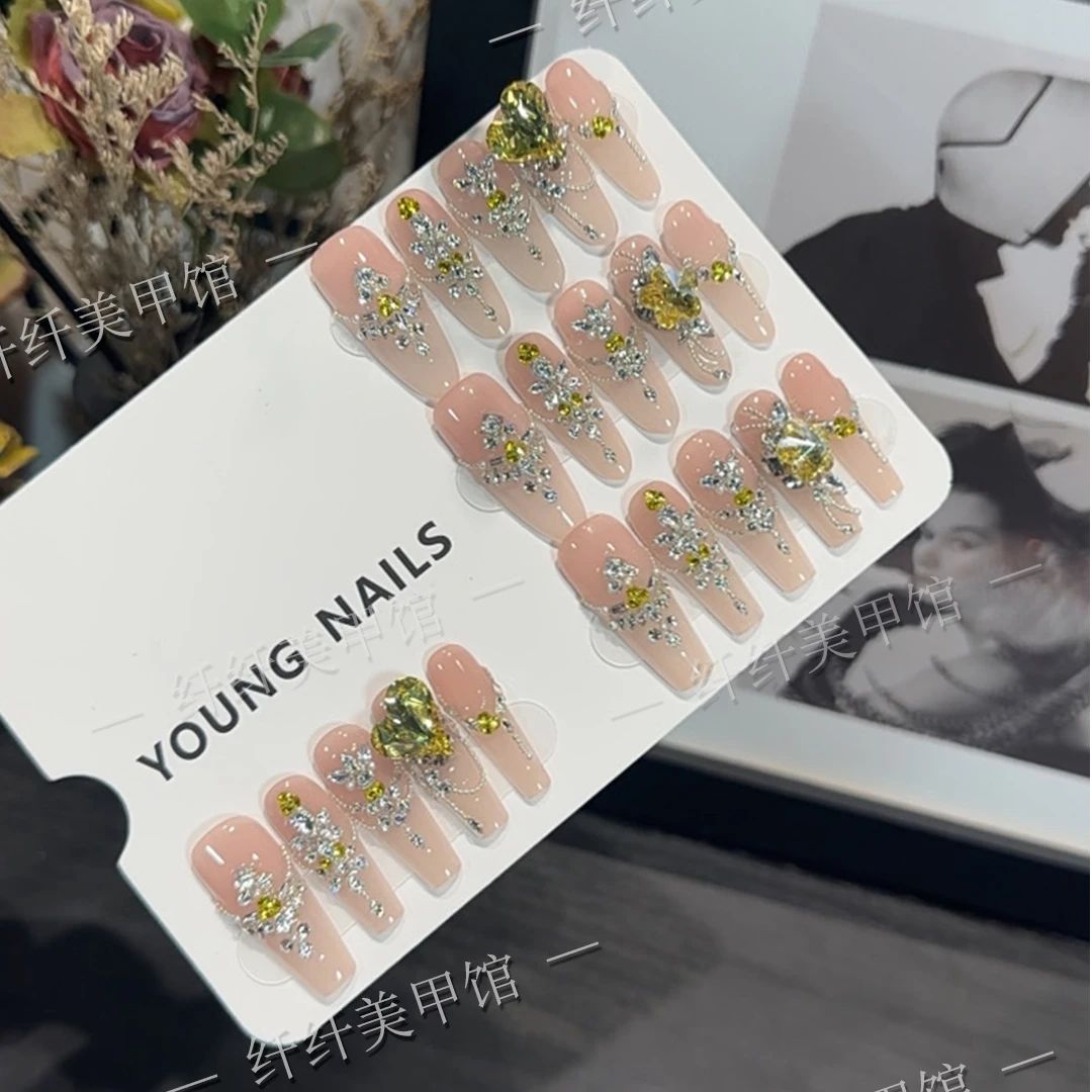 【柠光一夏/施家华子+锆石】纯手工高定穿戴甲