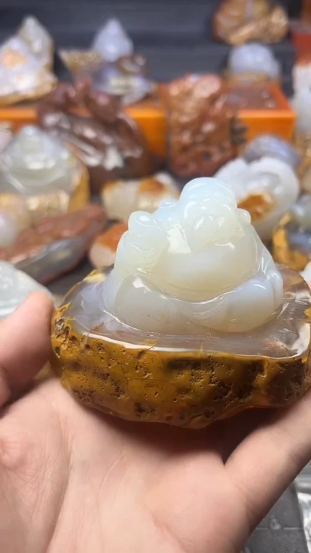 【闪购商品】玛瑙/玉髓摆件未镶嵌1