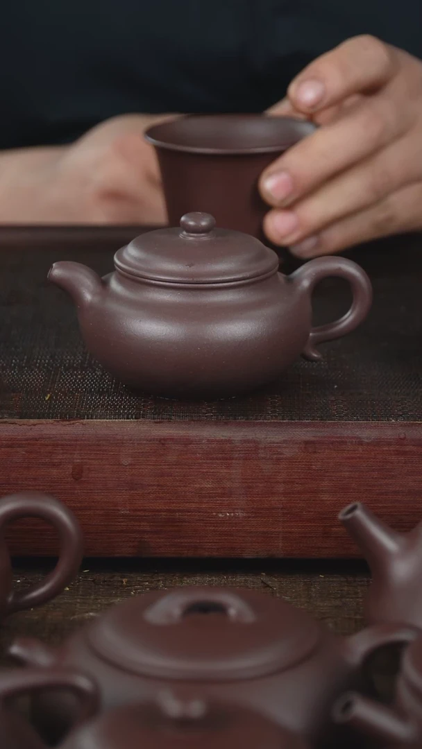 【闪购商品】紫砂茶壶150cc高温底槽清仿古