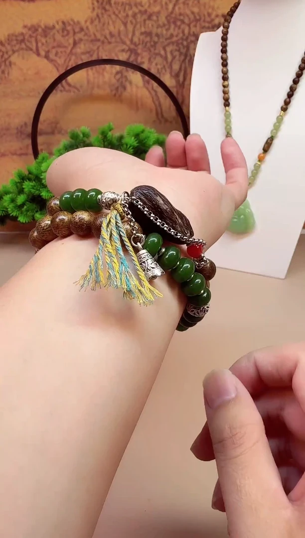 手链银S925镶嵌和田玉SSS