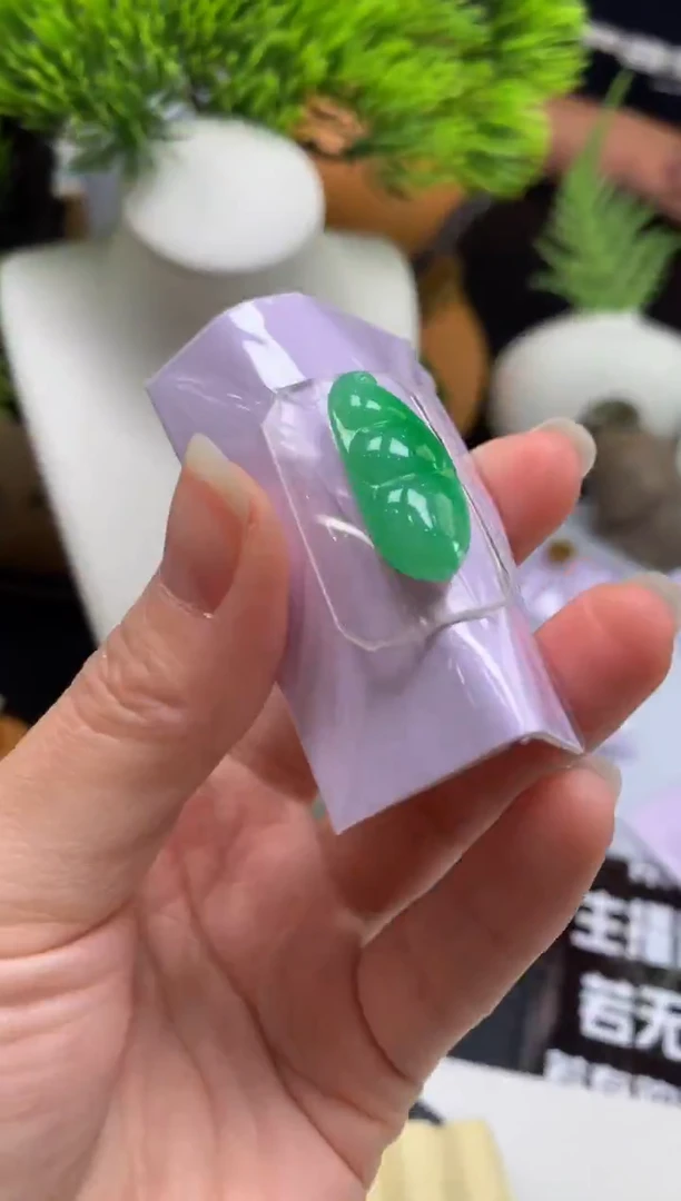 未镶嵌定制翡翠四*草---115862