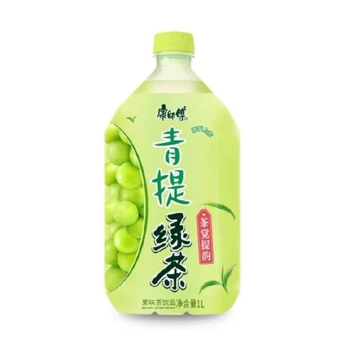 康师傅青提绿茶1L 瓶装