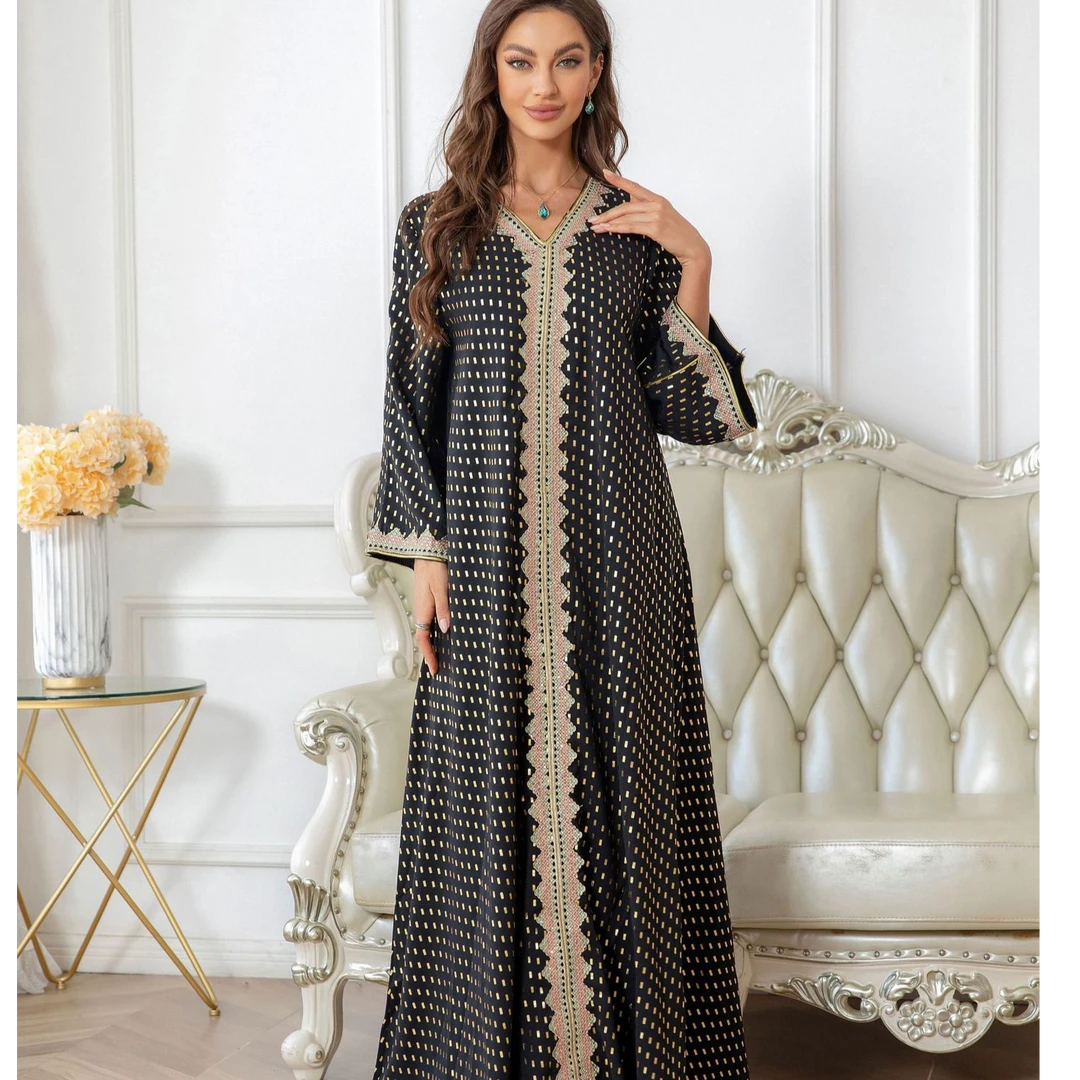 【ZD004】时尚新款民族服饰蕾丝连衣裙显瘦礼服包邮进口气质时尚