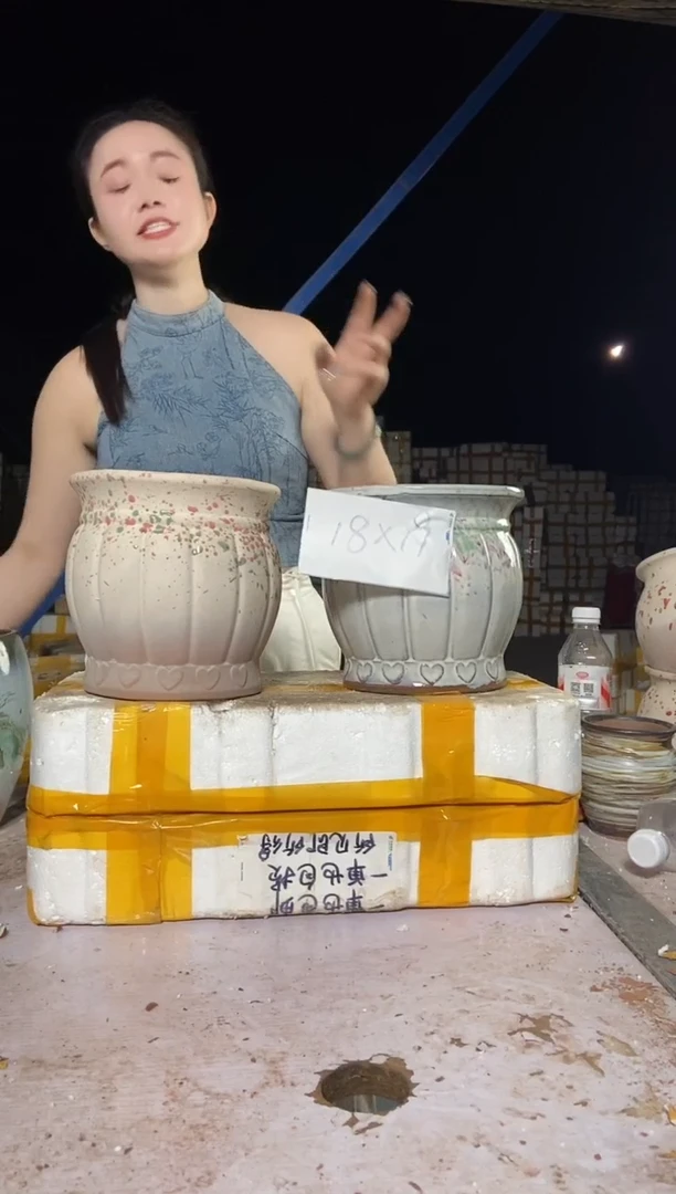 宜兴紫砂粗陶花盆18/19