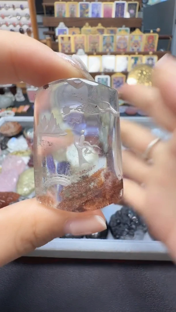 水晶手链未镶嵌水晶吊坠