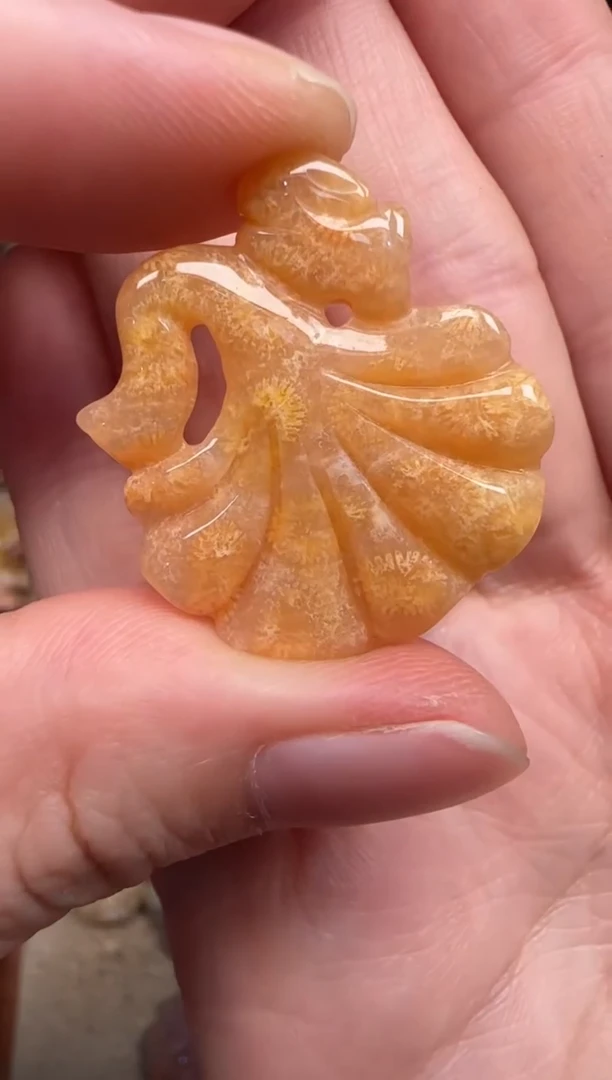 硅化珊瑚（珊瑚玉）未镶嵌颈饰508