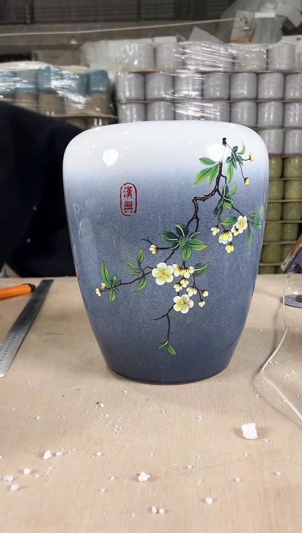 【闪购商品】陶瓷高端渐变蓝外22+内16+高30