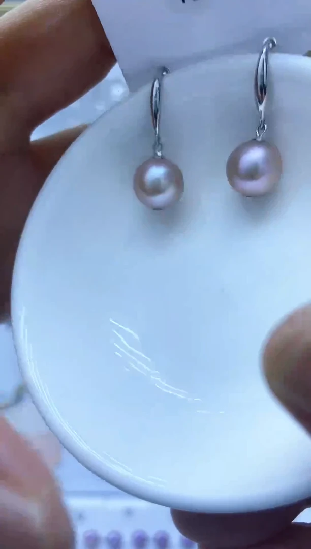 银S925镶嵌耳饰淡水珍珠150