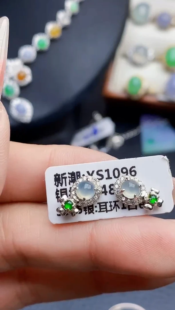 银S925镶嵌戒指翡翠1057