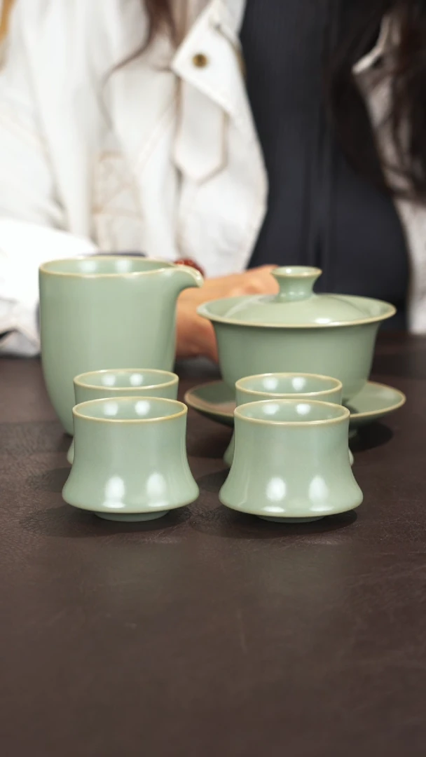 琢**艺宣宝汝瓷原矿原釉手工作品