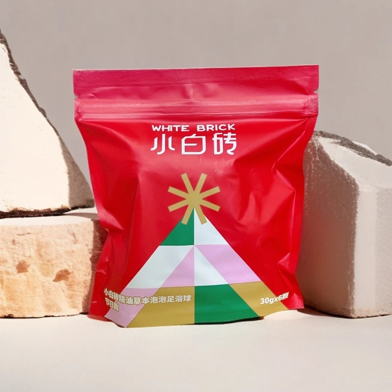 小白砖精油草本泡泡足浴球30g*6颗【效期至26年12月】