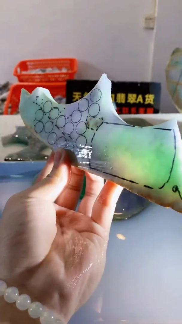 颈饰未镶嵌翡翠缅甸A货翡翠444