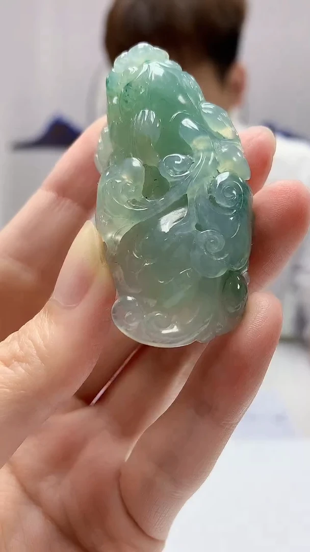 【闪购商品】定制翡翠未镶嵌4868zm-毛货挂件181