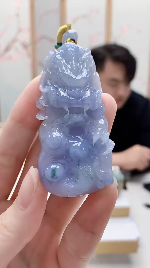 未镶嵌定制翡翠5060ry-毛货挂件