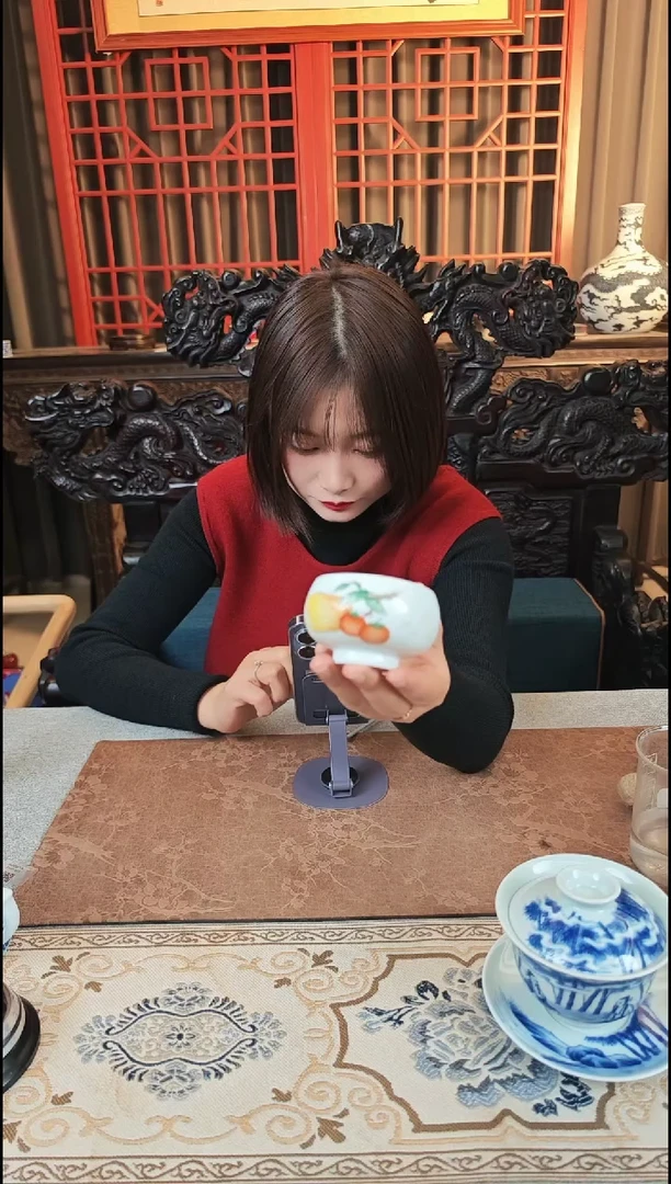 【闪购商品】杯宁封窑粉彩禅定杯