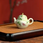 【小鱼专属】【景德镇雨溪山房】绣球戏蝶茶壶 yxys00004