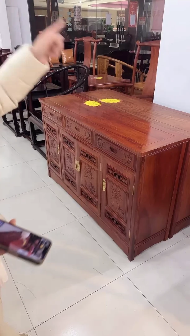 【闪购商品】缅甸花梨大果紫檀鞋柜