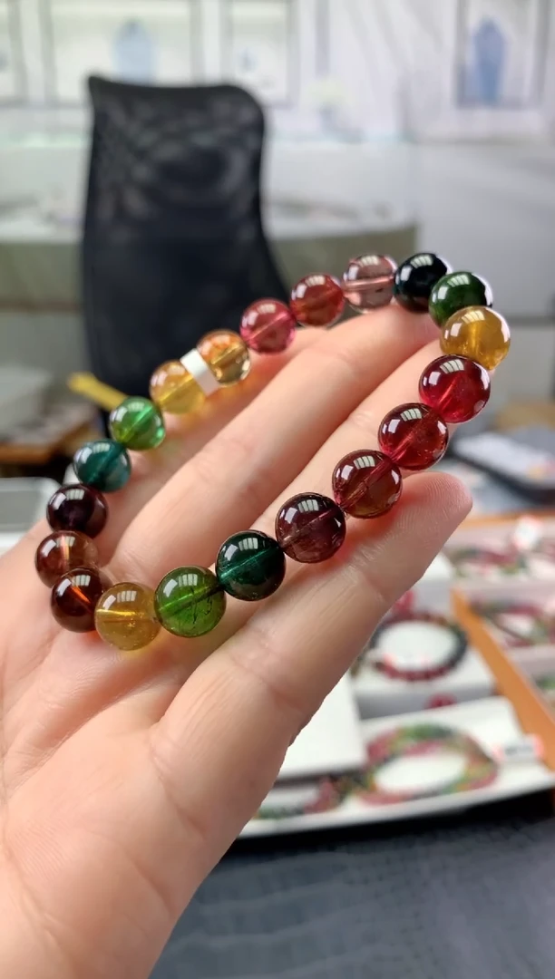 未镶嵌手串碧玺多样性发一条