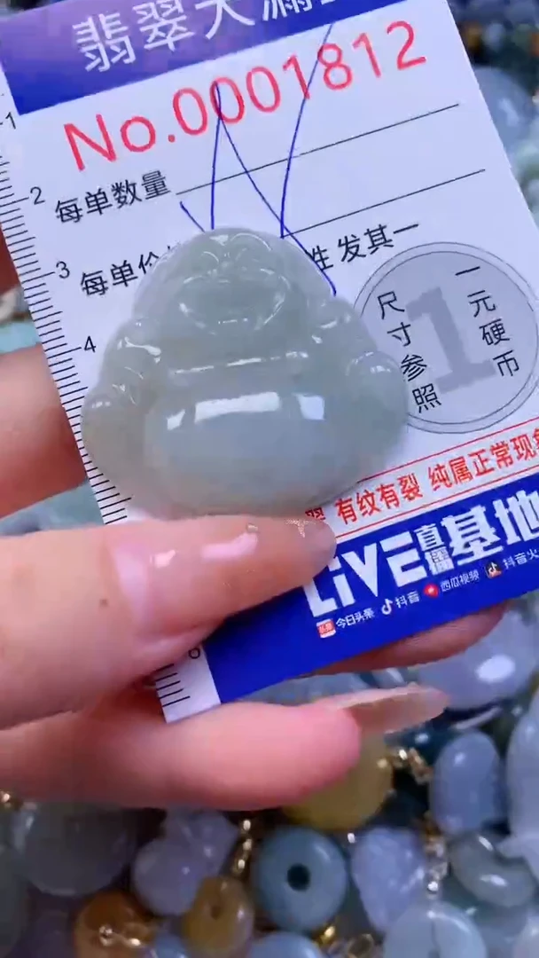 翡翠未镶嵌吊坠(不含链)1812