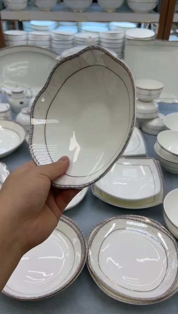 骨瓷玲珑7花4个