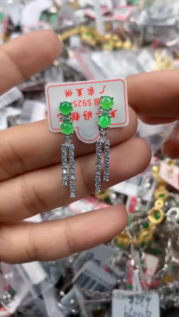 银S925镶嵌戒指翡翠3333----10