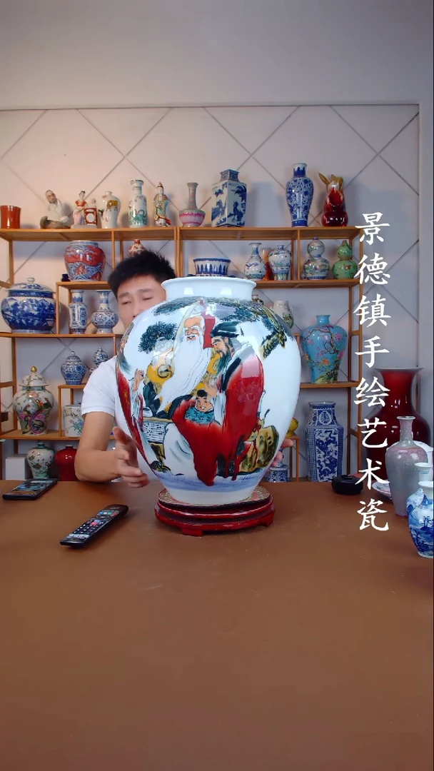 现代景德镇手工手绘陶瓷摆件54