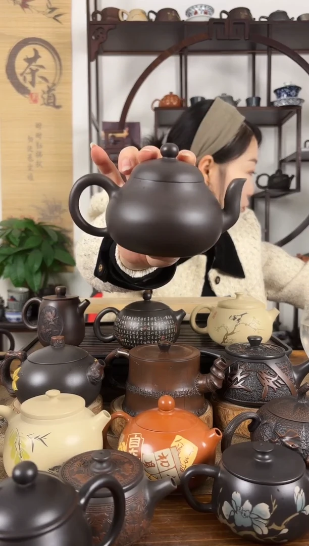 云南建水紫陶茶壶200CC左右球孔微瑕