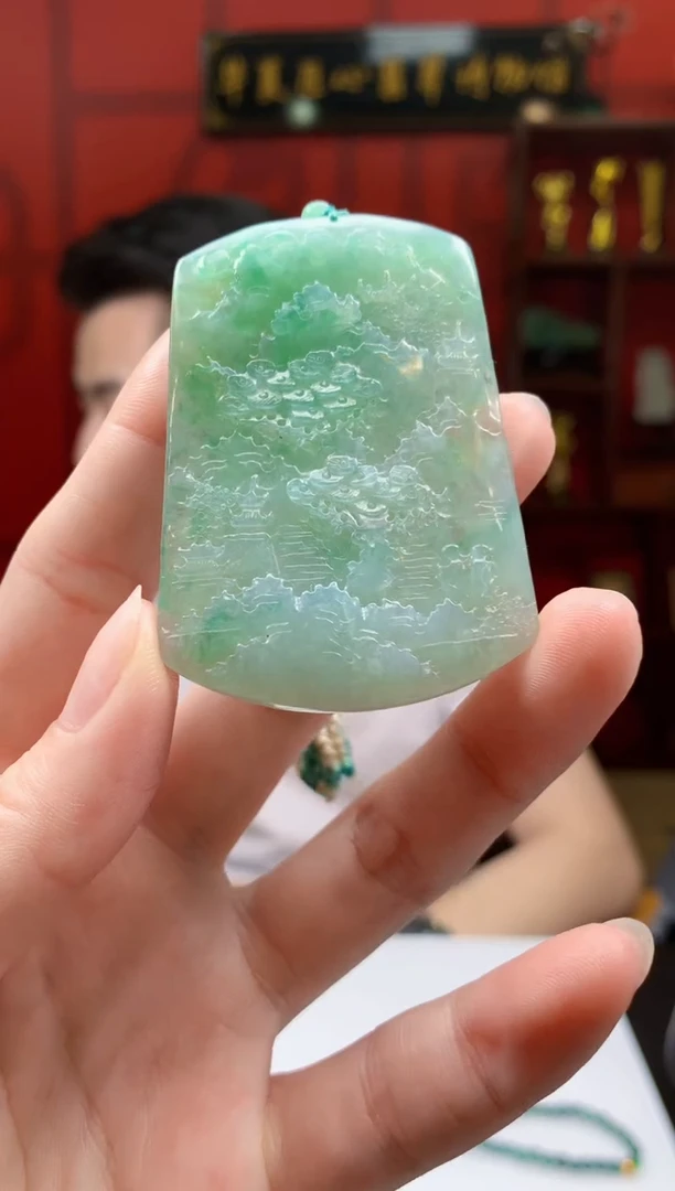 定制翡翠未镶嵌1088ry-毛货挂件73