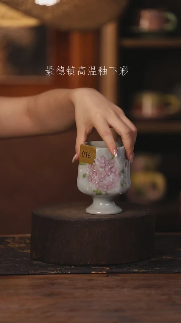陶瓷景德镇高温釉下手绘陶瓷016
