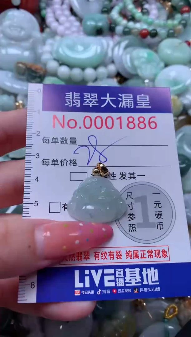 翡翠未镶嵌吊坠(不含链)1886