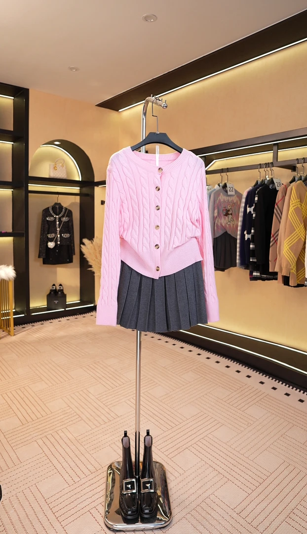 秋冬百搭套装针织设计师款高定女装时尚 A088