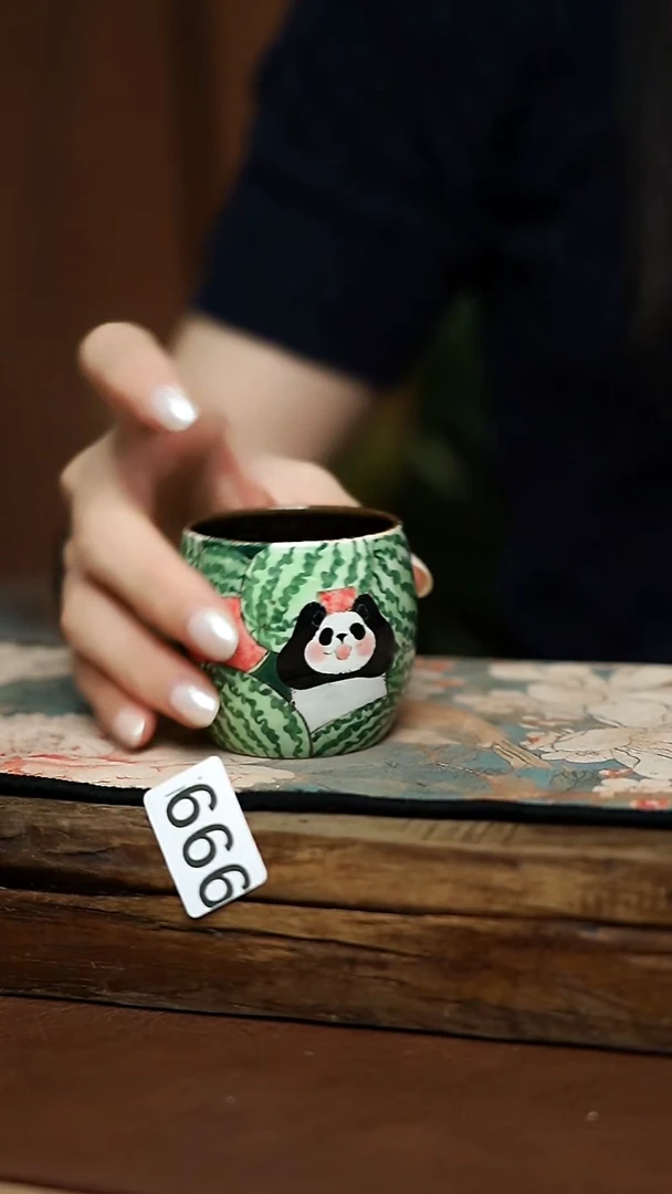 紫霞设计师-西瓜主人杯