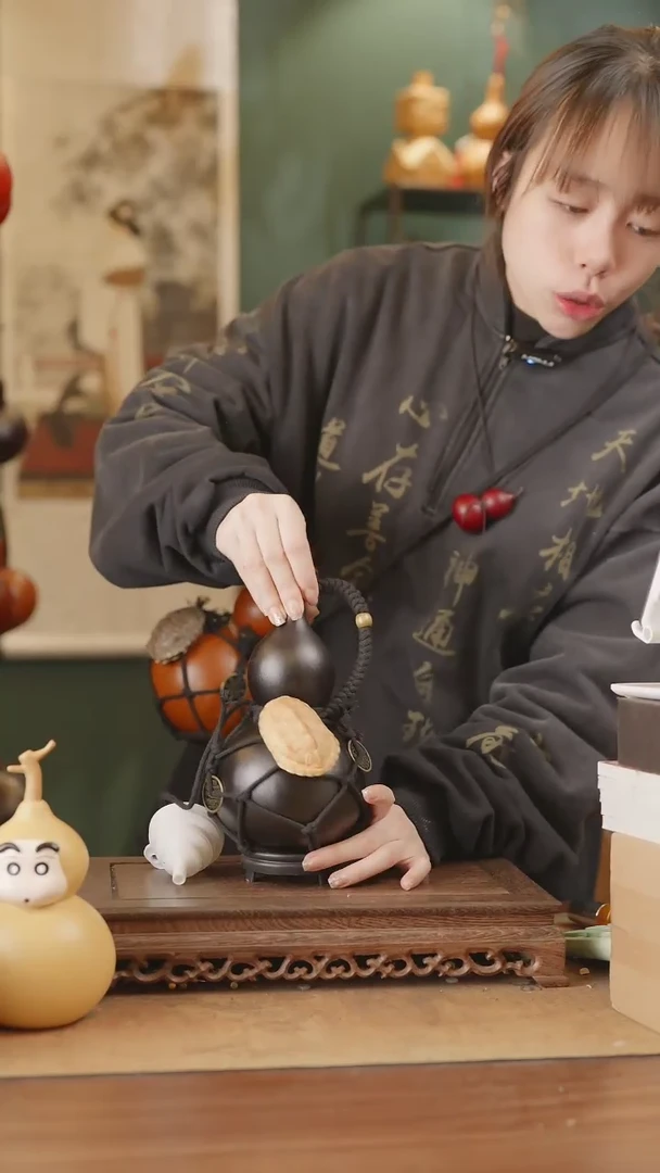 【闪购商品】140号精品天然大漆工艺防渗内胆酒葫芦~