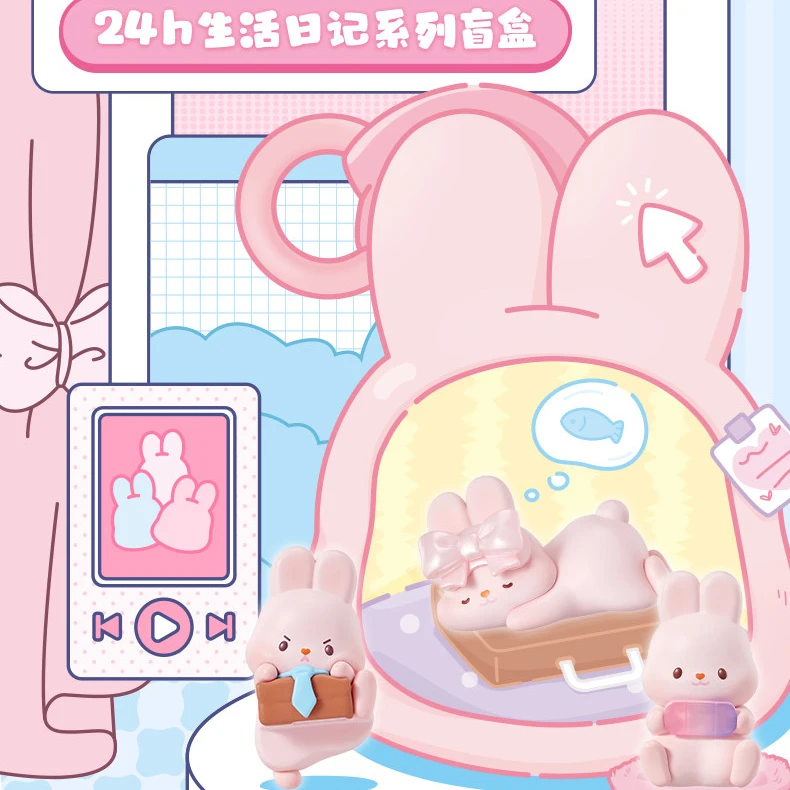 【momo摸摸兔24小时生活日记】阿嫲家正版盲盒手办可爱礼品礼物