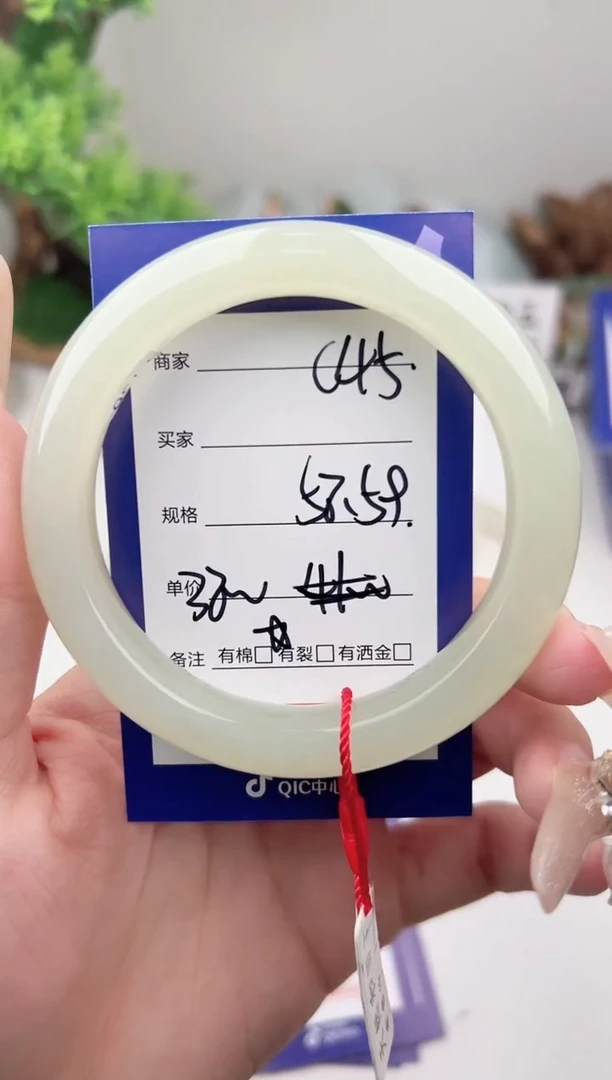 未镶嵌手镯和田玉微色差C45