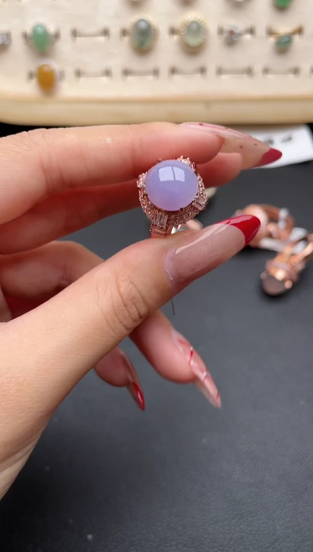 【闪购商品】翡翠戒指未镶嵌一物一证一礼盒